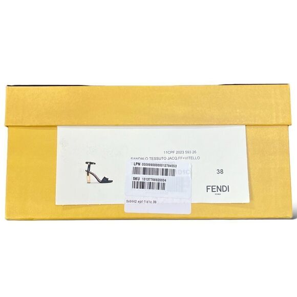 FENDI DELFINA FF & LEATHER SANDAL | Size: 38 | - Picture 6 of 14